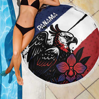 Panama Beach Blanket Harpy Eagle Bird Grunge Style