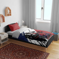 Panama Bedding Set Harpy Eagle Bird Grunge Style