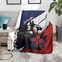 Panama Blanket Harpy Eagle Bird Grunge Style