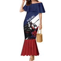 Personalized Panama Family Matching Mermaid Dress and Hawaiian Shirt Harpy Eagle Bird Grunge Style