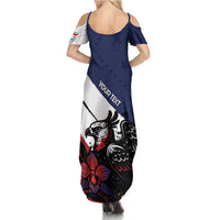 Personalized Panama Family Matching Summer Maxi Dress and Hawaiian Shirt Harpy Eagle Bird Grunge Style