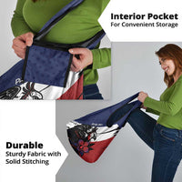 Panama Grocery Bag Harpy Eagle Bird Grunge Style