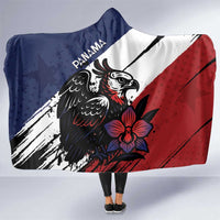 Panama Hooded Blanket Harpy Eagle Bird Grunge Style