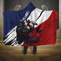 Panama Hooded Blanket Harpy Eagle Bird Grunge Style