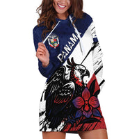 Personalized Panama Hoodie Dress Harpy Eagle Bird Grunge Style