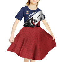 Personalized Panama Kid Short Sleeve Dress Harpy Eagle Bird Grunge Style