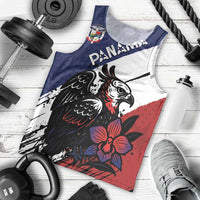 Personalized Panama Men Tank Top Harpy Eagle Bird Grunge Style