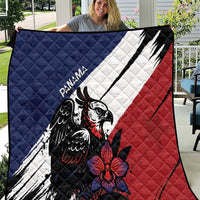 Panama Quilt Harpy Eagle Bird Grunge Style