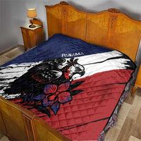 Panama Quilt Harpy Eagle Bird Grunge Style