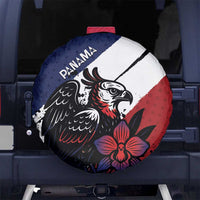 Panama Spare Tire Cover Harpy Eagle Bird Grunge Style