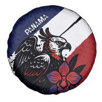 Panama Spare Tire Cover Harpy Eagle Bird Grunge Style