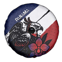 Panama Spare Tire Cover Harpy Eagle Bird Grunge Style
