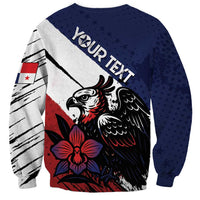 Personalized Panama Sweatshirt Harpy Eagle Bird Grunge Style