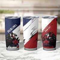 Personalized Panama Tumbler Cup Harpy Eagle Bird Grunge Style