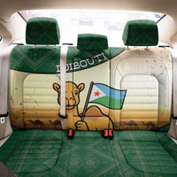 Djibouti Back Car Seat Cover Camel Holding Jabuuti Flag