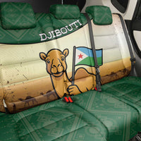 Djibouti Back Car Seat Cover Camel Holding Jabuuti Flag