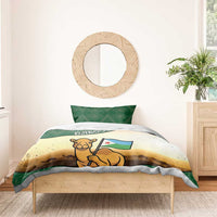 Djibouti Bedding Set Camel Holding Jabuuti Flag