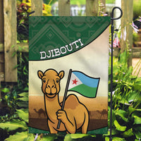 Djibouti Garden Flag Camel Holding Jabuuti Flag