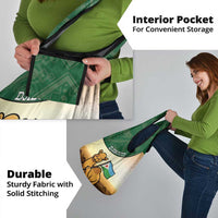 Djibouti Grocery Bag Camel Holding Jabuuti Flag