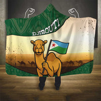 Djibouti Hooded Blanket Camel Holding Jabuuti Flag