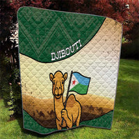 Djibouti Quilt Camel Holding Jabuuti Flag
