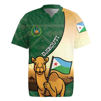 Personalized Djibouti Rugby Jersey Camel Holding Jabuuti Flag