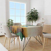 Djibouti Tablecloth Camel Holding Jabuuti Flag