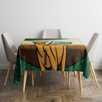 Djibouti Tablecloth Camel Holding Jabuuti Flag