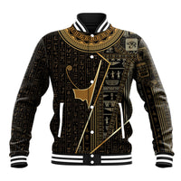 Egypt Deshret Crown Baseball Jacket Ancient Mythology Pharaoh With Pschent