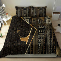 Egypt Deshret Crown Bedding Set Ancient Mythology Pharaoh With Pschent