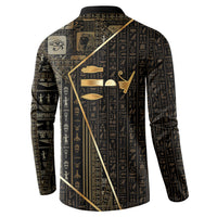 Egypt Deshret Crown Button Sweatshirt Ancient Mythology Pharaoh With Pschent