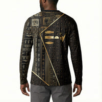 Egypt Deshret Crown Button Sweatshirt Ancient Mythology Pharaoh With Pschent