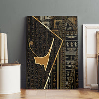 Egypt Deshret Crown Canvas Wall Art Ancient Mythology Pharaoh With Pschent