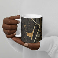 Egypt Deshret Crown Ceramic Mug Ancient Mythology Pharaoh With Pschent