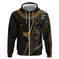 Egypt Deshret Crown Zip Hoodie Ancient Mythology Pharaoh With Pschent