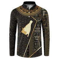 Egypt Hedjet Crown Button Sweatshirt Ancient Mythology Upper Pharaoh