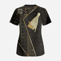 Egypt Hedjet Crown Scrub Top Ancient Mythology Upper Pharaoh
