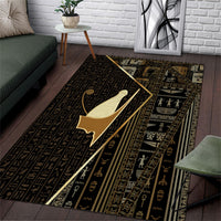 Egypt Pschent Crown Area Rug Ancient Mythology Unified Pharaoh
