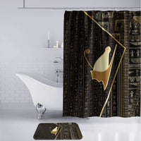 Egypt Pschent Crown Bathroom Set Ancient Mythology Unified Pharaoh