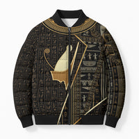 Egypt Pschent Crown Bomber Puffer Jacket Ancient Mythology Unified Pharaoh