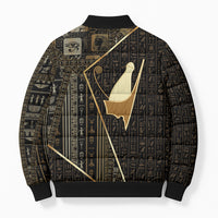 Egypt Pschent Crown Bomber Puffer Jacket Ancient Mythology Unified Pharaoh