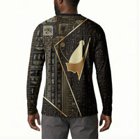 Egypt Pschent Crown Button Sweatshirt Ancient Mythology Unified Pharaoh