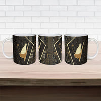 Egypt Pschent Crown Ceramic Mug Ancient Mythology Unified Pharaoh