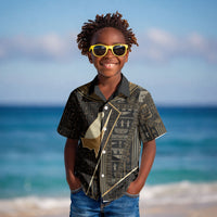 Egypt Pschent Crown Kid Hawaiian Shirt Ancient Mythology Unified Pharaoh