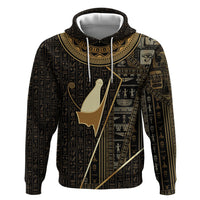 Egypt Pschent Crown Zip Hoodie Ancient Mythology Unified Pharaoh