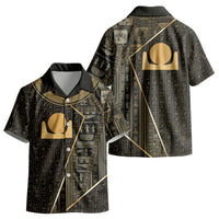 Egypt Akhet Kid Hawaiian Shirt Ancient Mythology Horizon Sun Disk DT05