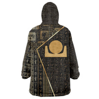 Egypt Akhet Kid Wearable Blanket Hoodie Ancient Mythology Horizon Sun Disk