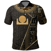 Egypt Akhet Polo Shirt Ancient Mythology Horizon Sun Disk