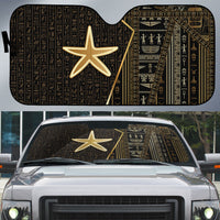 Egypt Seba Auto Sun Shade Ancient Mythology Golden Star Royal