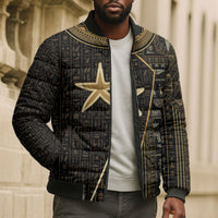 Egypt Seba Bomber Puffer Jacket Ancient Mythology Golden Star Royal